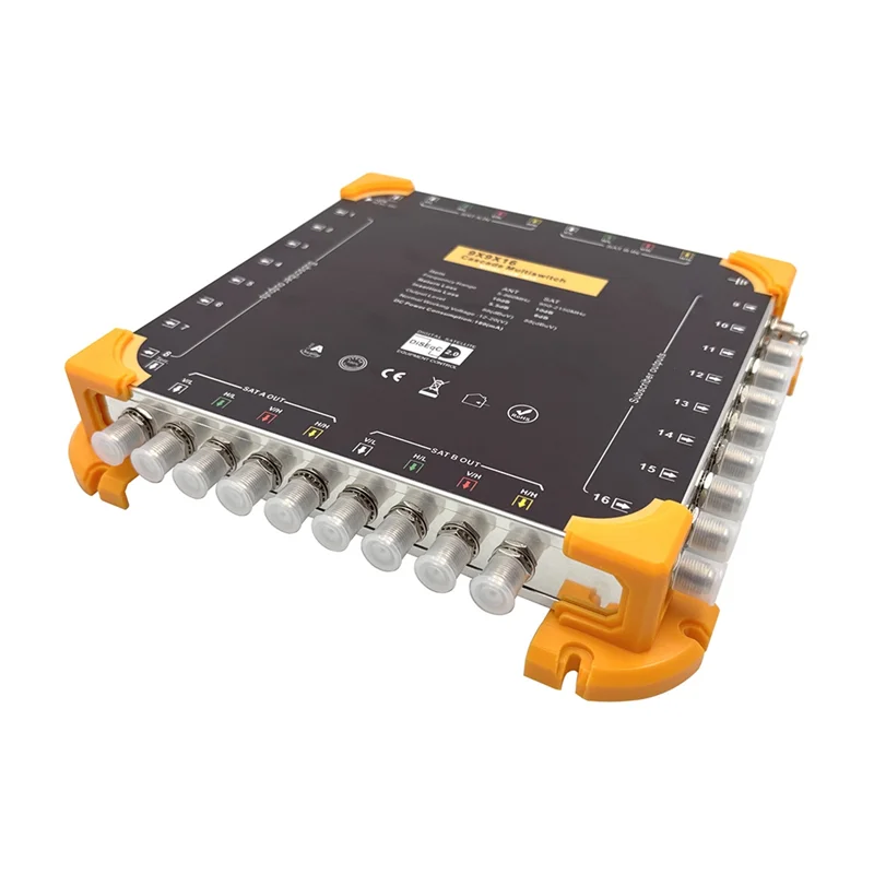 B92B-9-Input 16-Output Satellite Multi-Switch Digital Satellite Receiver Diseqc 2.0 9-Input Cascade Switch 4.0Db 950-2150Mhz