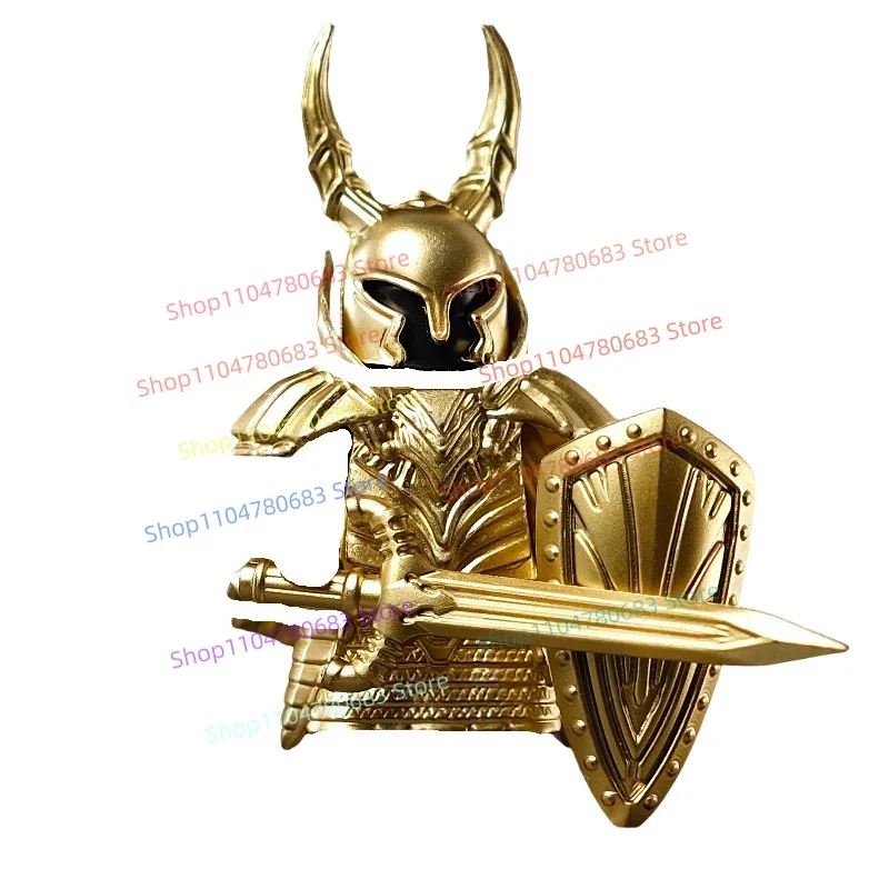 MOC Building Blocks Mini Figure Model Ancient Style Knight Armor Shield Accessories Trendy Toy Display Collectible Toy Gift