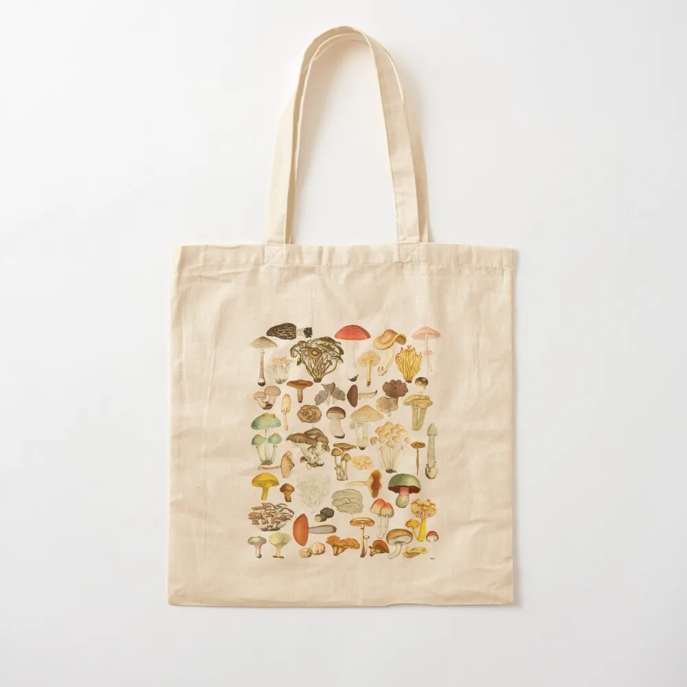 Mushroom Mycology Fungi Foraging Mushroom Whisperer Tote Bag tote bags aesthetic large tote bag Canvas Bag