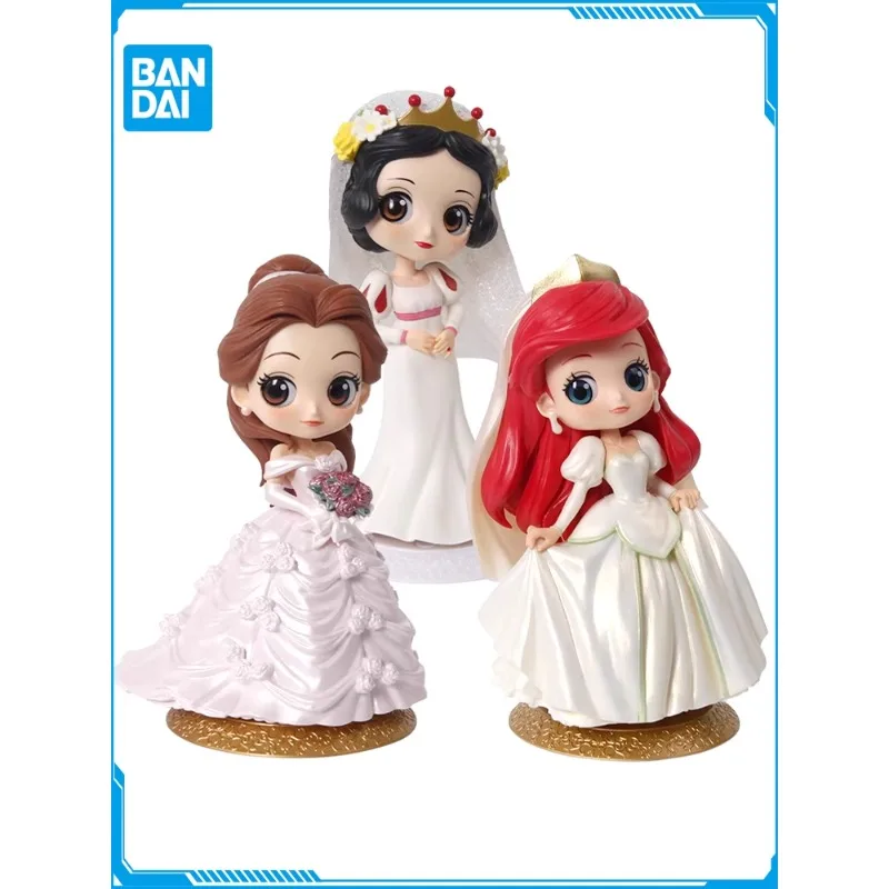 

In Stock Bandai Wedding Edition Ariel Belle Snow White Doll Girls New Year Holiday Gift Anime Model Ornament Collection