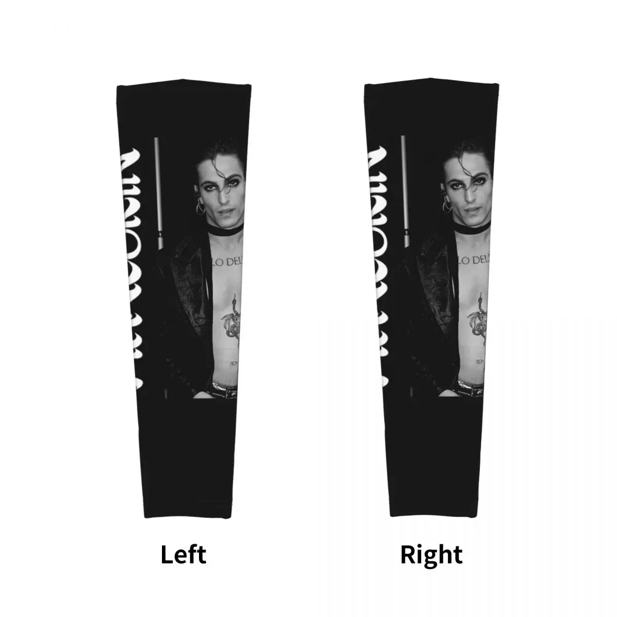 ダミアーノ・デイビッド・マネスキン アウトドアアームスリーブ 日焼け止めUVカットカバー 夏用サイクリングタトゥースリーブ