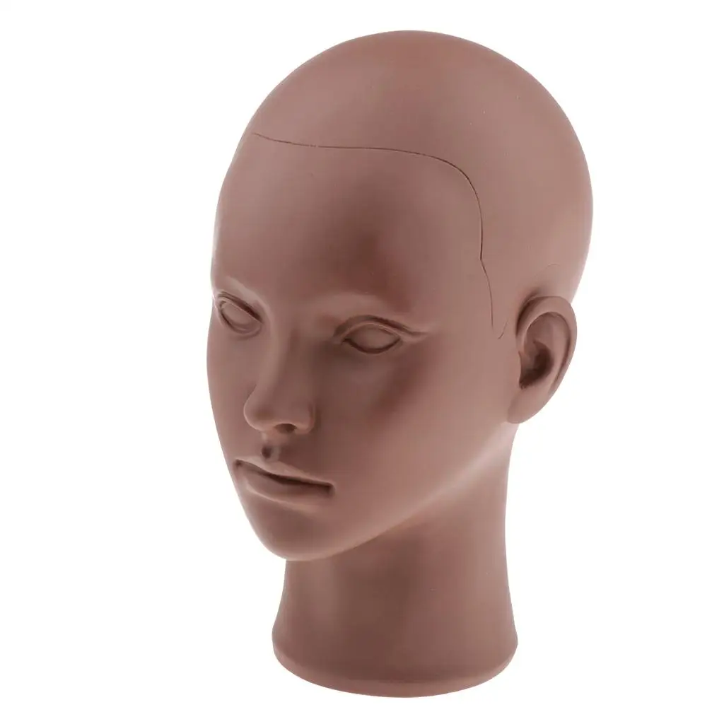 Picture 3: Wigs Mannequin Head Soft PVC Training Doll Head Model for Hat Jewelry Display and Eyelash Extension