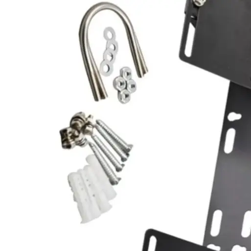 Adjustable Solar Panel Mount Bracket For 3W-15W Modules, Wall Pole Clamp For Street Light= Monitor Pillar, With 35 Degree Tilt