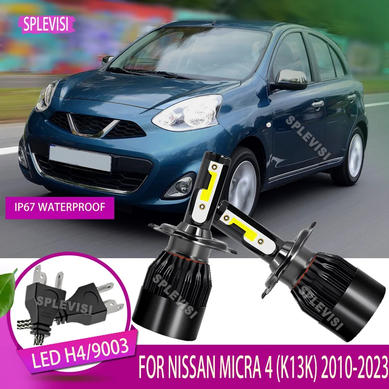 

2pcs 6000K Xenon White LED Bulbs, 1:1 OEM Halogen Replacement For NISSAN MICRA 4 (K13K) 2010 2011 2012 2013 2014 2015-2023