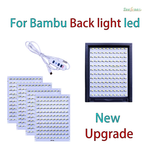 Para Bambu Lab Lithophane Panel Led CMYK tablero de retroiluminación LED PLA básico CMYK paquete de lithophane impresión 3D foto de lithophane DIY