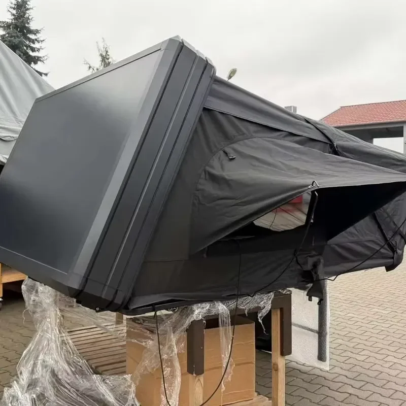 Set up Camping Tent Fast Open Portable Car Hard Shell Top Roof Offroad Camper Van Rooftop Tent