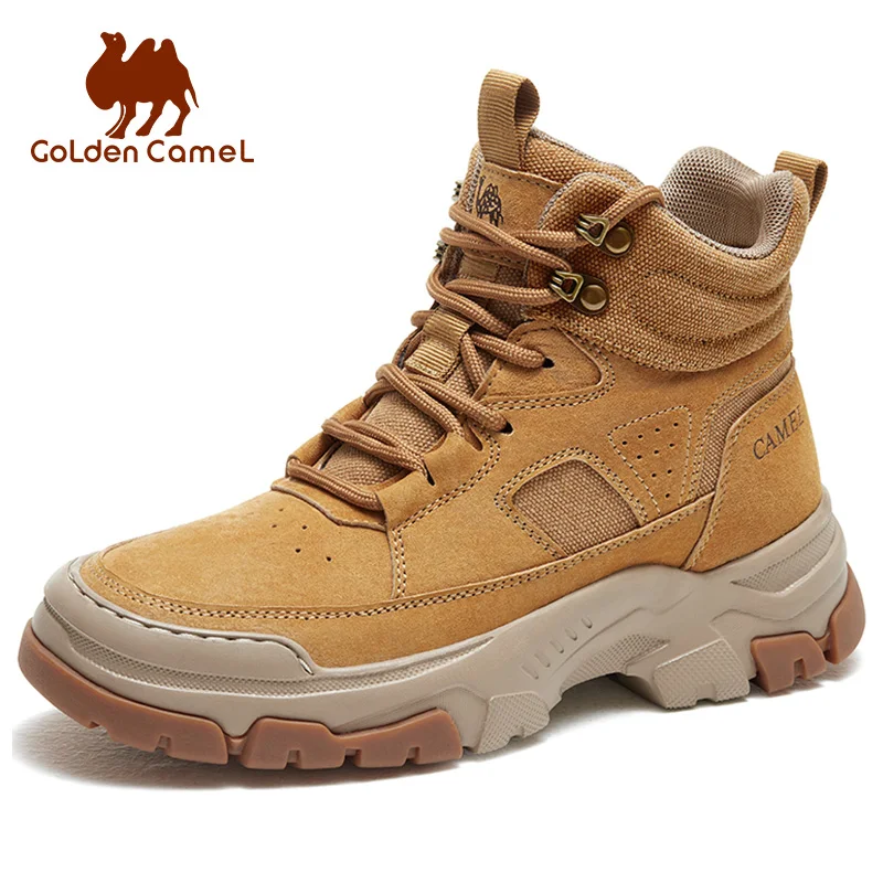 GOLDEN CAMEL Hiking Shoes Anti-slip High-top Casual Martin Boots Wear-resistant Sports Trekking Shoes for Women 2023 Autumn New