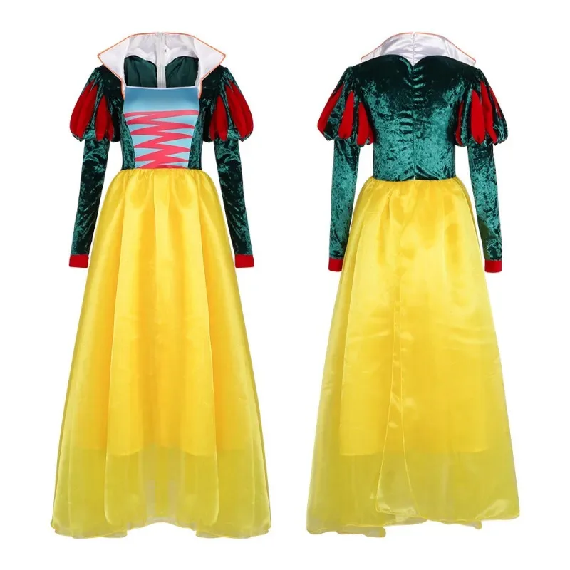 

Halloween Party Snow White Cosplay Costume Princess Dresses Female Christmas Present Masquerade Women's Evening Dress tt9]