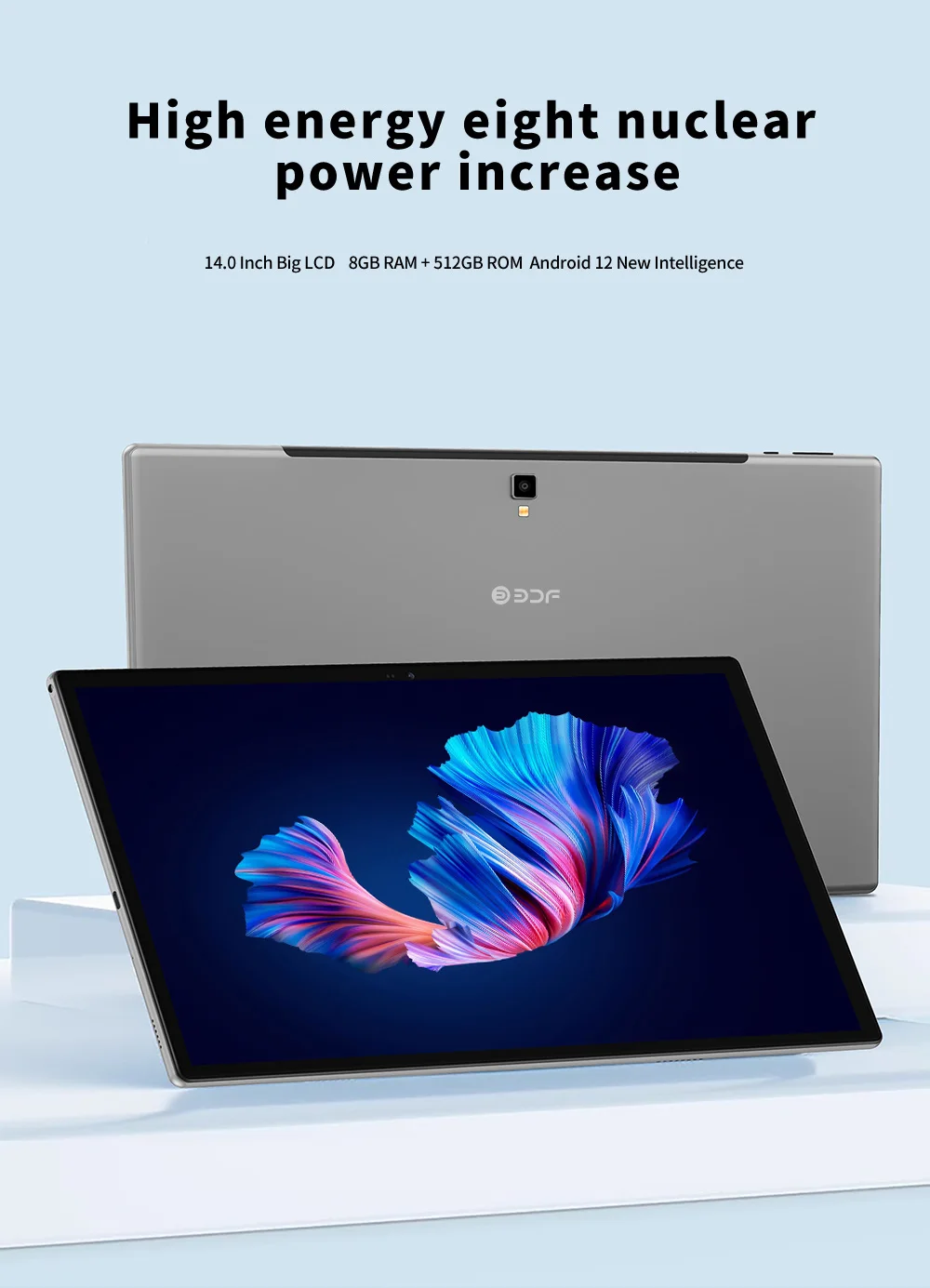 New 14 Inch Tablets Global Version Android 12 System 8GB RAM 512GB ROM 4G LTE Dual SIM 5G Dual WiFi GPS Tablet PC 10000mAh