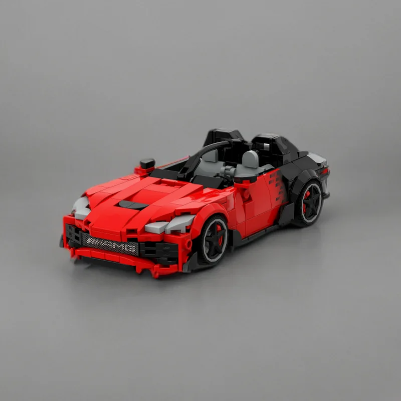 Poladeer 347PCS MOC DIY Hyper Roadster Racing AMG PureSpeed Baustein-Set Montagemodell Spielzeug Kindergeburtstagsgeschenk – Detail 2