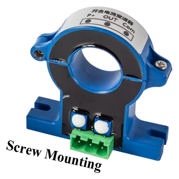 4-20mA 0-10V AC/DC current transmitter 0-50A 100A 500A split Hall effect DC current detection 20mm 25mm DC current sensor