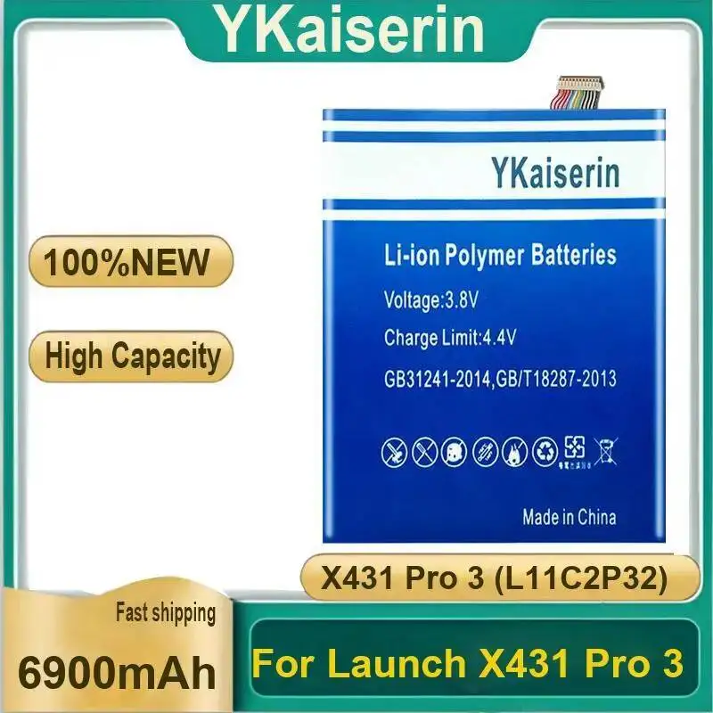 

Износостойкий аккумулятор для планшета Launch X431 Pro 3 L11C2P32, 6900 мАч