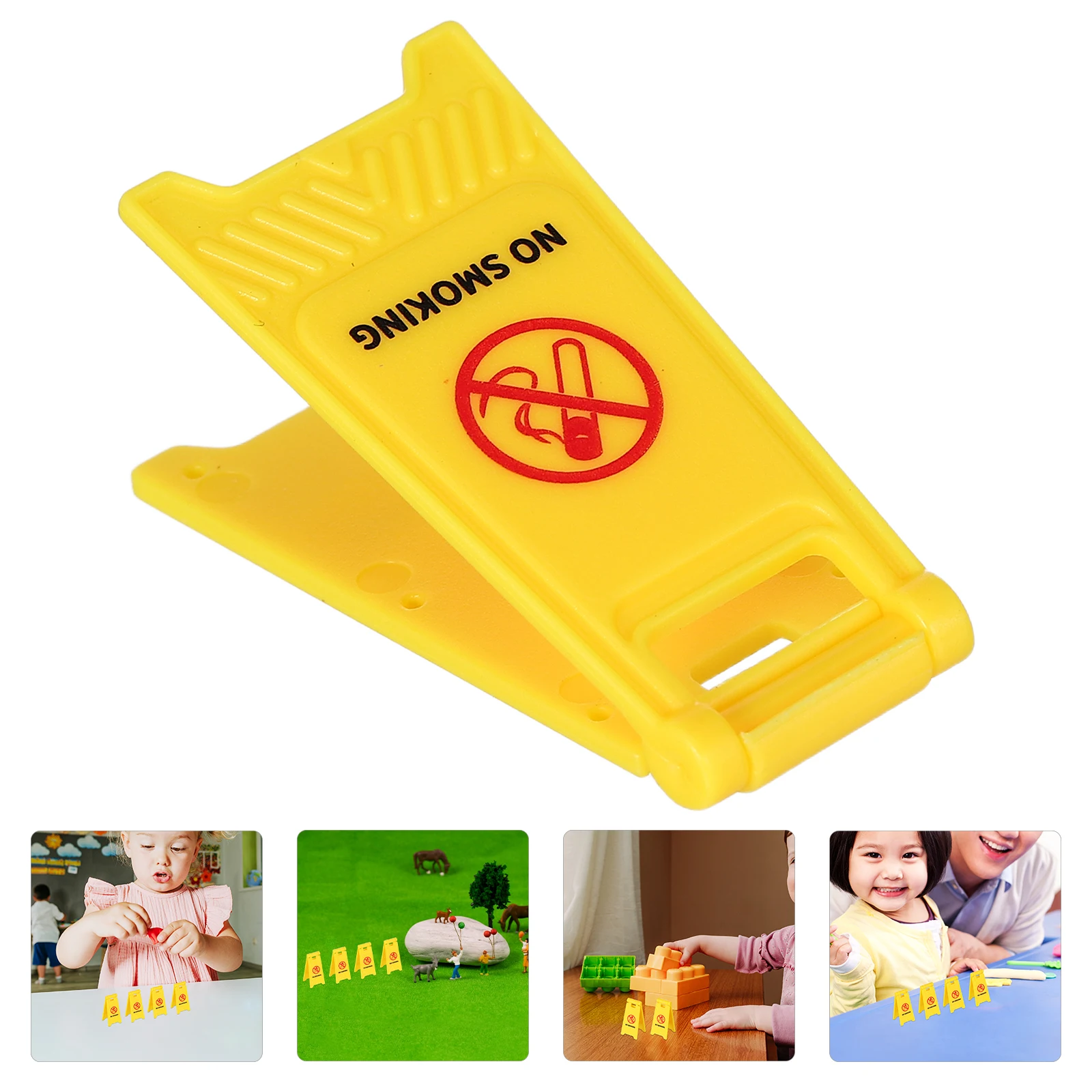 

miniature Traffic Signs Blocksrealistic Road Simulation Playset Toddler Driving Simulator Plastic Road Simulation Props Car
