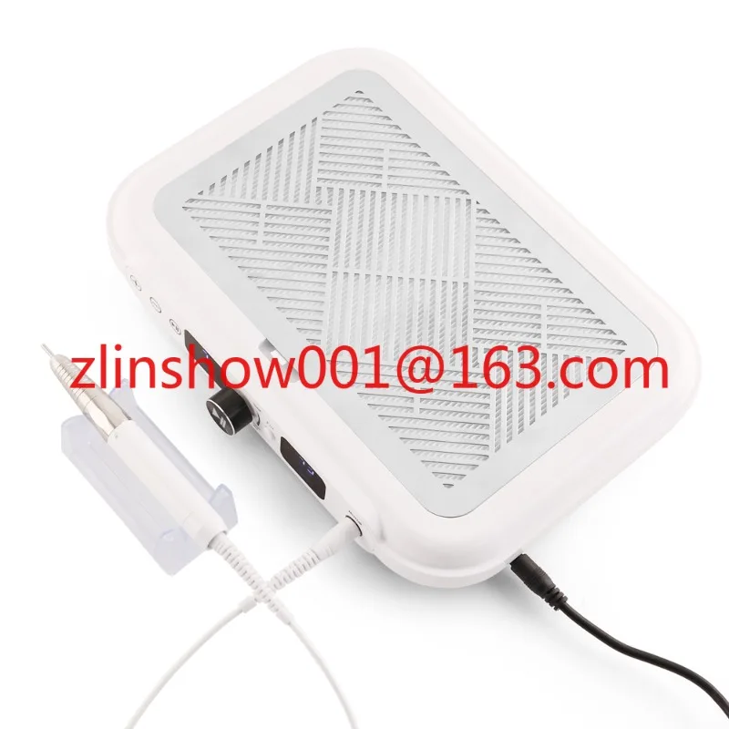 

High Power 170w Nail Dust Collector 2-in-1 Nail Dust Fan Vacuum Cleaner2 Fan Adjustable Speed Machine With Brushless Handle