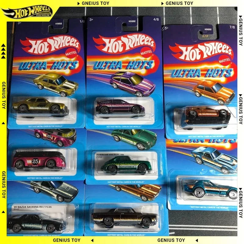 

Hot Wheels 2025 Ultra Hots Ford Escort Volkswagen Mazda Honda CR-X Porsche 356 Pontiac GTO Toyota 1:64 Модель автомобиля из литого под давлением сплава