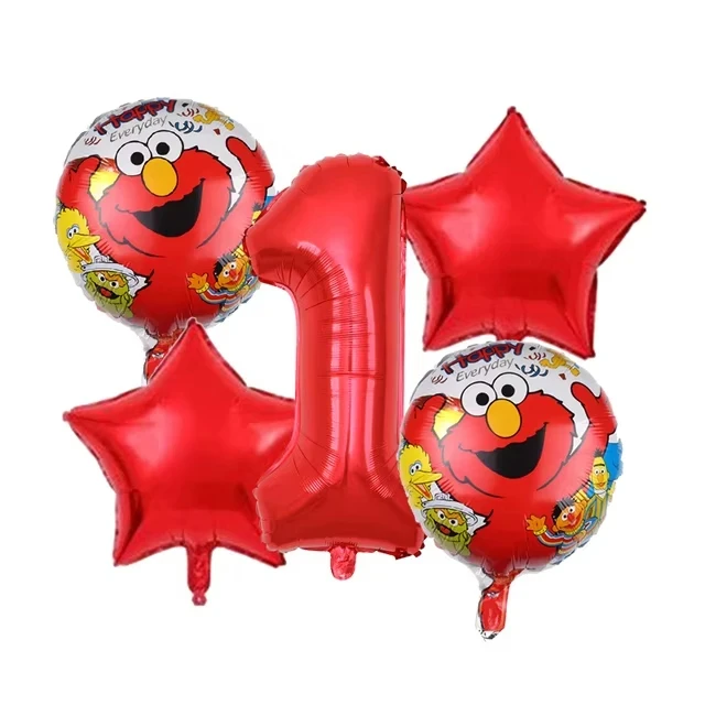 Cartoon Sesamstraße Geburtstagsparty-Zubehör Kinder Keksmonster Ballon-Design Jungen Mädchen Partyzubehör Babyparty – Detail 1