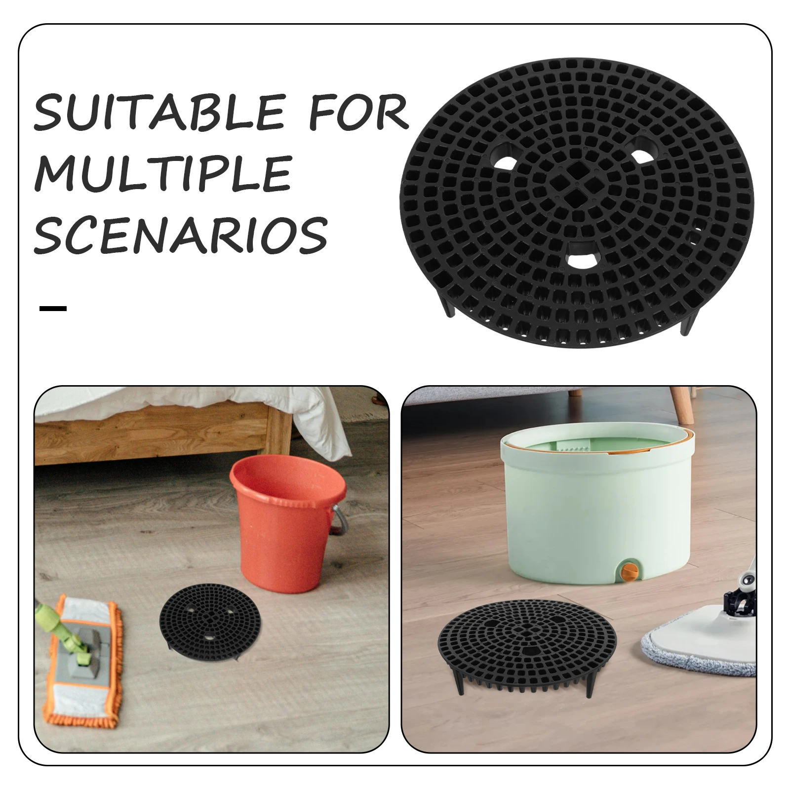 

Car Washing Isolation Net Bucket Screen ABS Material Black Dust Sediment Pad Car Wash Filter Protect Paint Surface From