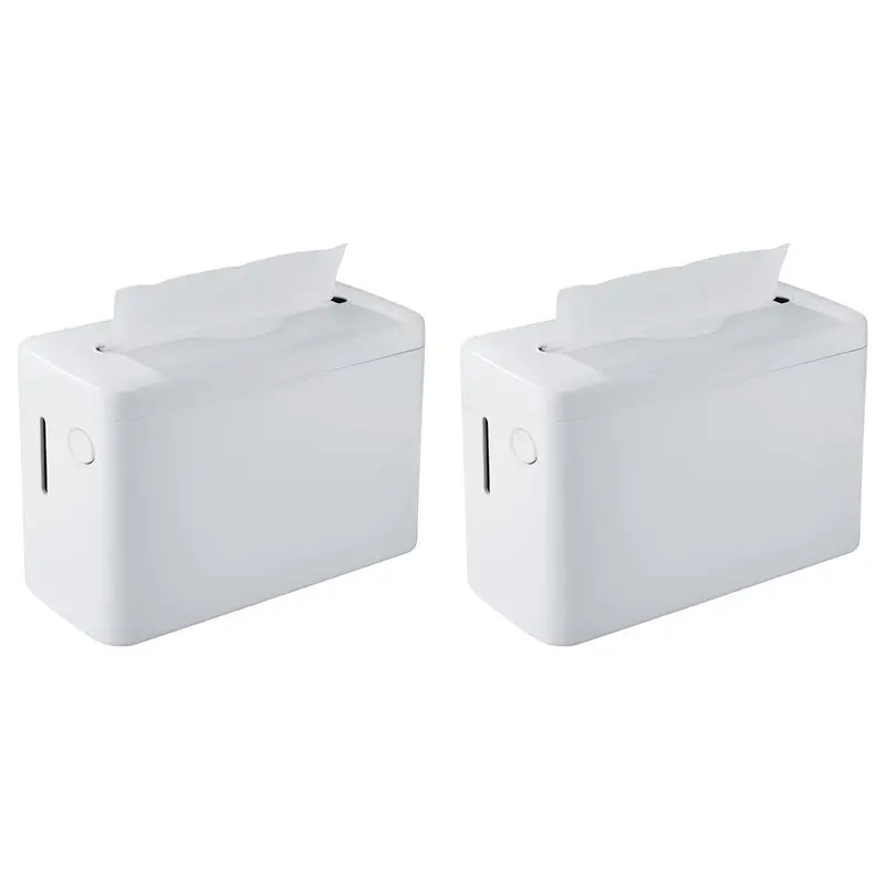 

【HOT ITEMS】2X Paper Towel Dispenser Countertop,Hand Towel Dispenser Commercial Multifold Trifold Paper Towels Dispenser White