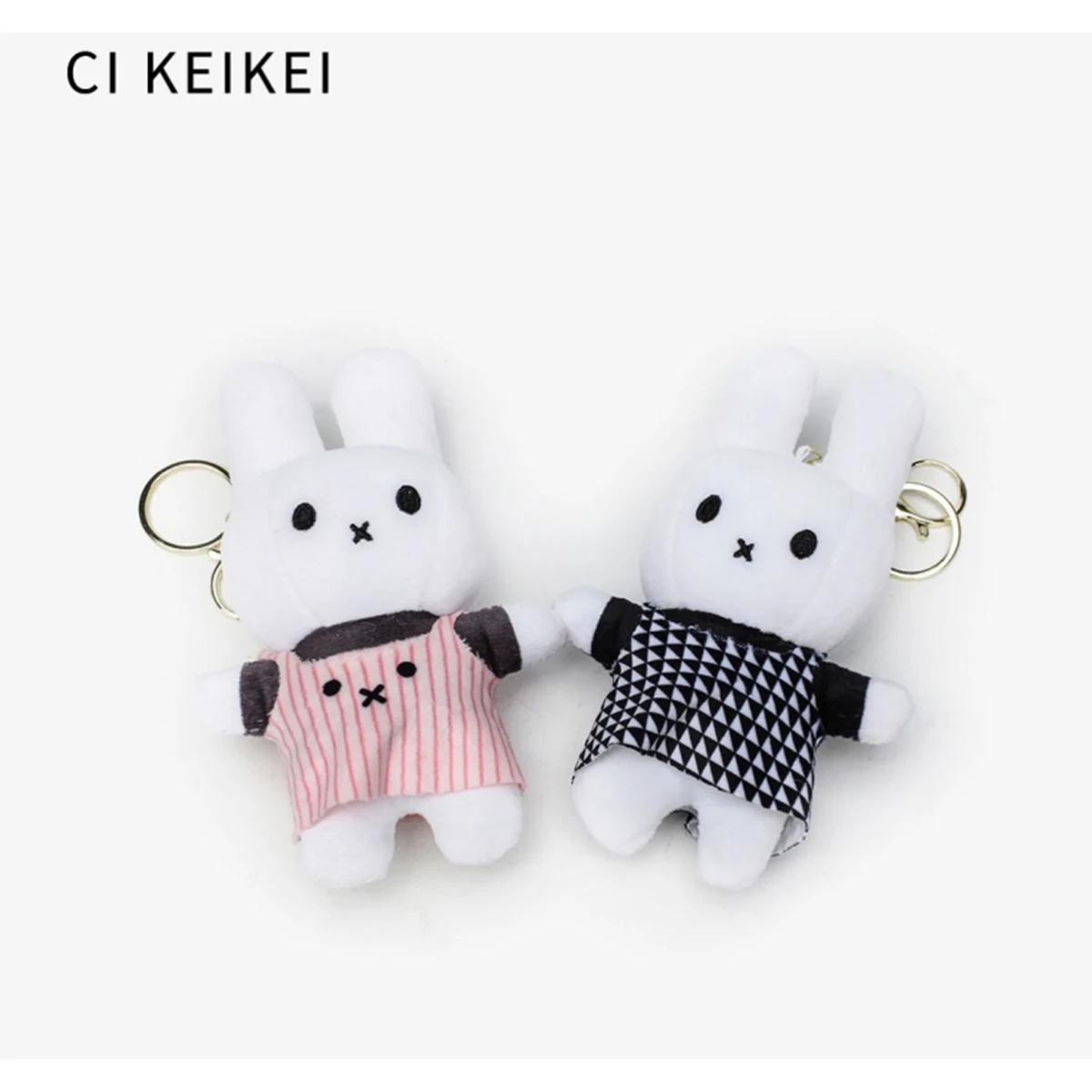 Miffy Rabbit Pendant Cute Handheld Doll Super Kawaii Mini White Rabbit Plush Doll Backpack Keychain Doll Pendant