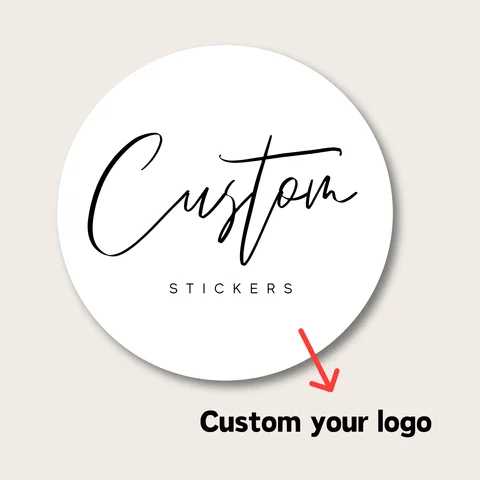 Autocollants personnalisés ronds, étiquettes de Logo personnalisées imperméables pour anniversaire de mariage, emballage d'enveloppe de boîte-cadeau