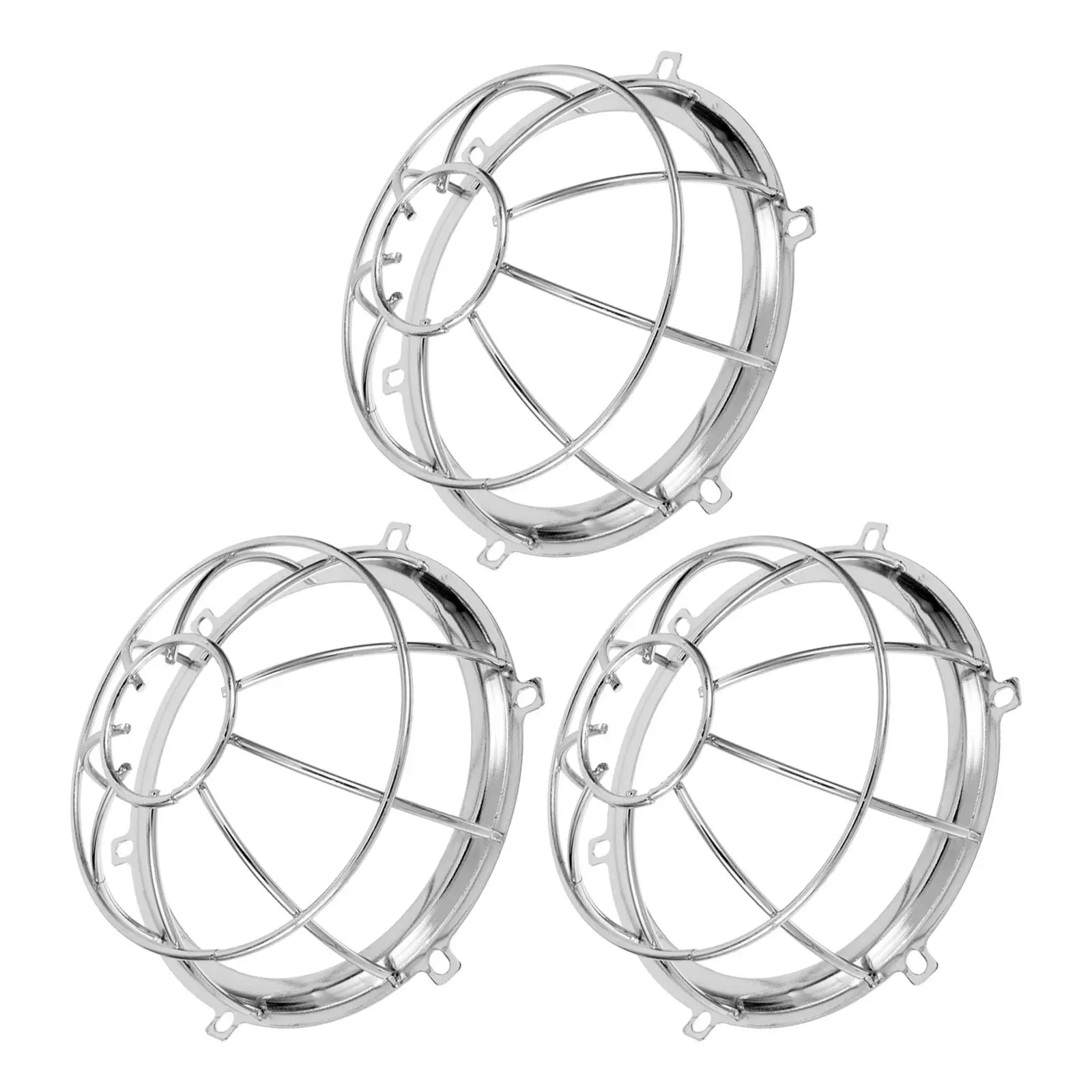3Pcs Fire Sprinkler Head Cage Metal Wire Cover Flush Mount Explosion-Proof Guard Smoke Sensor Safety Shield for Home Office
