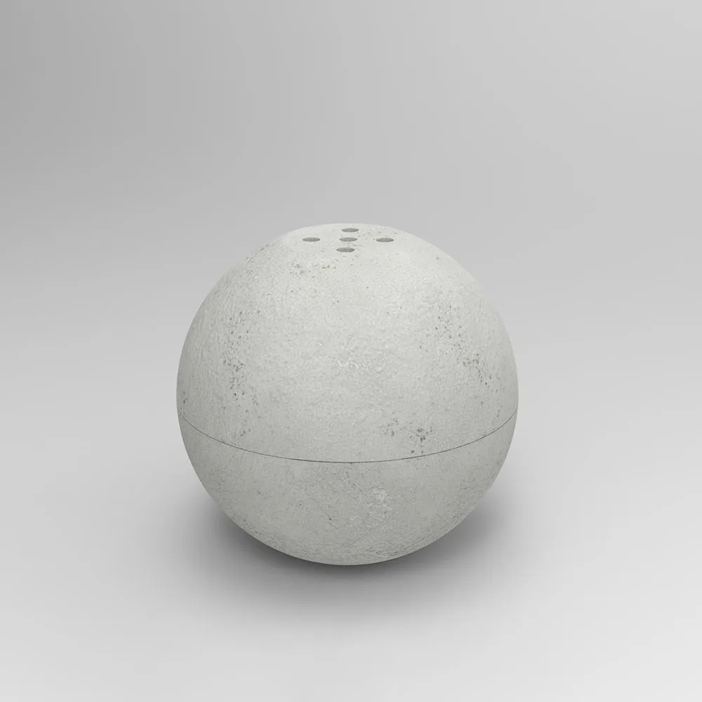 

Silicone Mold for Creative Cement Incense Burner , Multi-functional Combination Spherical Jesmonite Incense Stick Holder Base