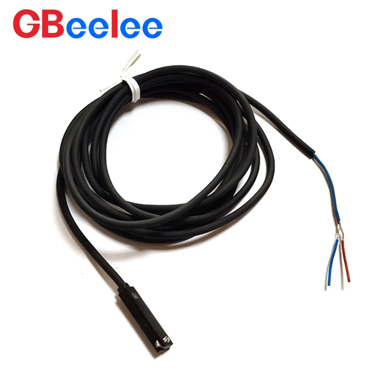 30 قطعة IP67 2 سلك NPN PNP لا الفولاذ المقاوم للصدأ المغناطيسي القرب التبديل المغناطيسي الاستشعار مصباح ليد ل DNC اسطوانة هوائية #4