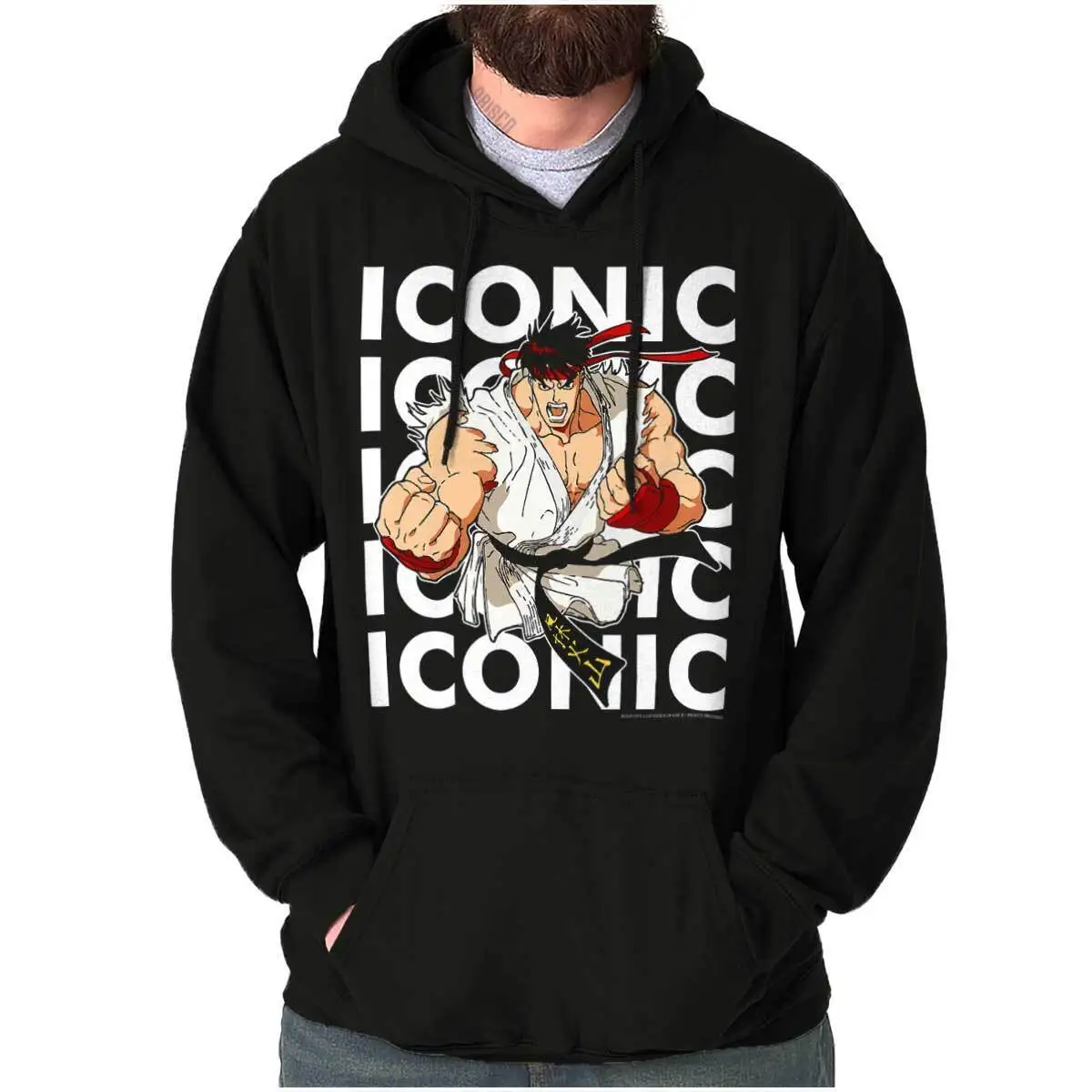 

Retro Video Game Iconic Ryu Hoodie Hooded Sweatshirt Men Women