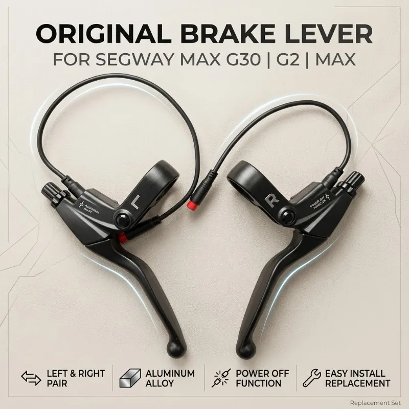 

Новые оригинальные алюминиевые тормозные ручки (левая и правая) с функцией отключения питания для электросамокатов Segway Ninebot MAX G30 G2 G30LP