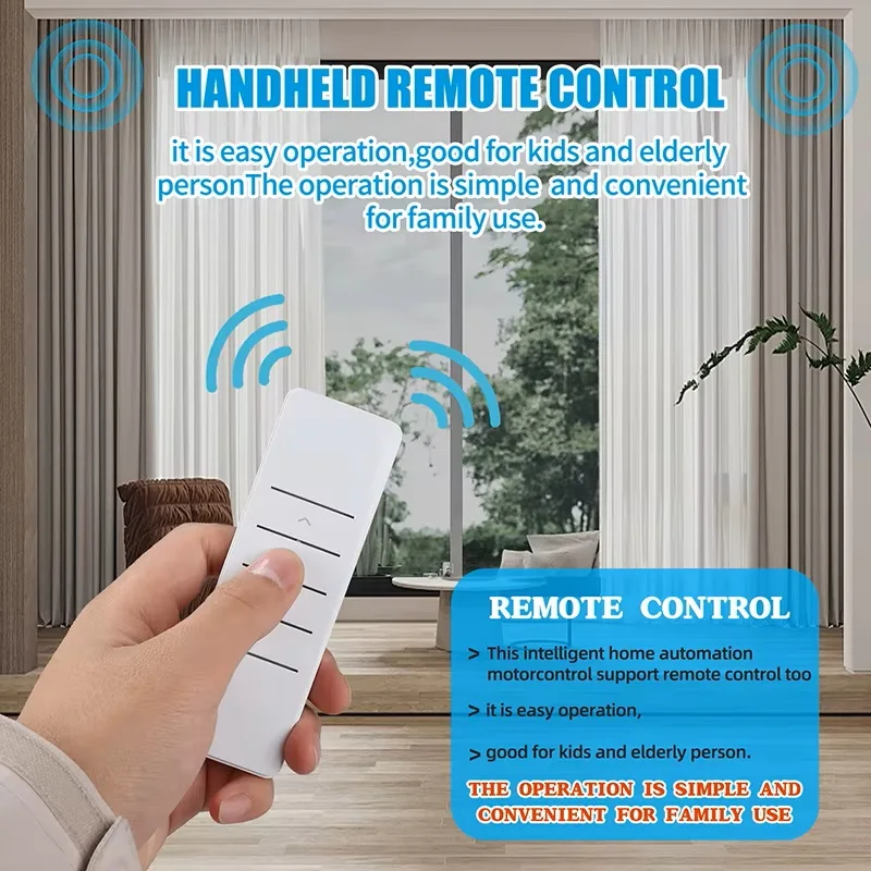 Tuya Mini5 Zigbee WiFi Electric Smart Curtain Motor Motorized System Customizable Track Rod Support Compatible with Alexa Google