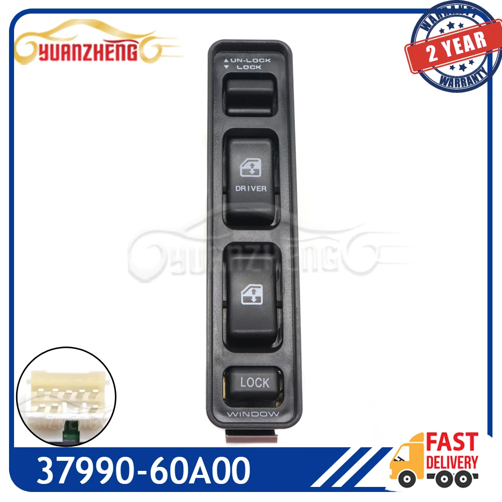 Car Electric Power Window Master Control Switch 37990-60A00 Fit For Suzuki Vitara 1992 1993 1994 1995 1996 1997 1998 3799060A00