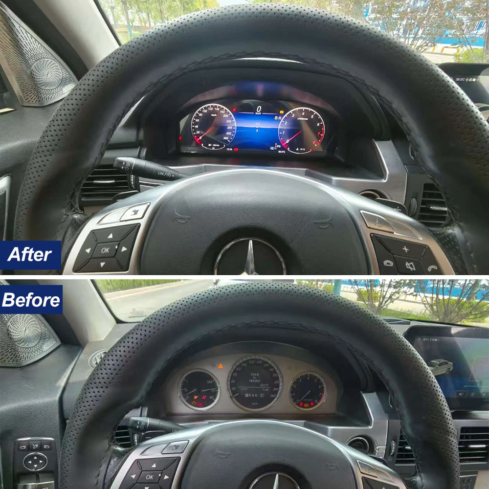 Upgrade LCD Digital Speedometer Panel for Mercedes Benz GLK 2009-2015 X204 New Condition Improved for Linux Dashboard