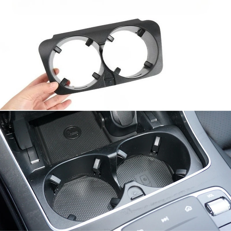 

New Front Center Console Water Cup Holder For Mercedes-Benz W205 W213 W253 W447 W467 C E GLC Class A2056800691 Car Accessories