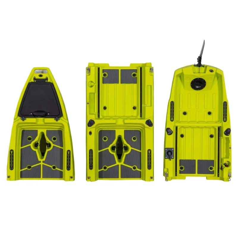Outdoors New 3-Section Tandem Modular Pedal Foldable Hull Design HDPE For Surfing And Lake Touring 2-Person Capacity