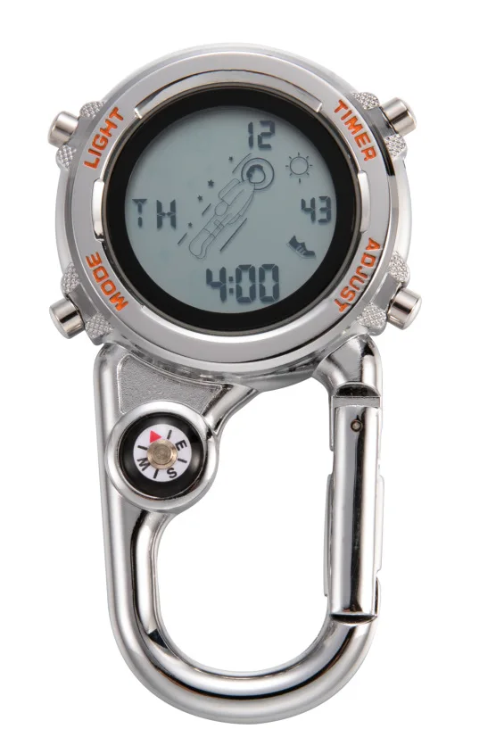 Portable Astronaut Electronic Watch Mountaineering Buckle Watch Outdoor Sports Pendant Watch Work Study Nurse Strap Compass