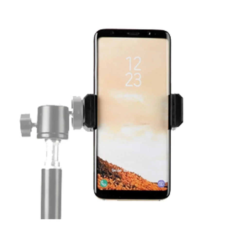 Portable High Quality Durable Two-hole Mobile Phone Tripod Clip Mount Adapter Mobile Phone Clip Phone Clamp