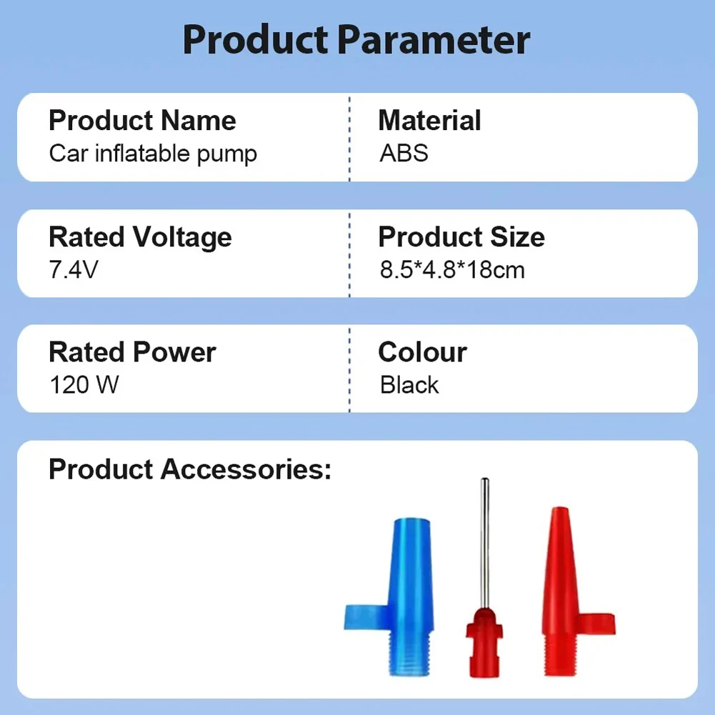 Rechargeable Air Pump Tire Inflator Portable AI Intelligent Compressor Digital Cordless Car Tyre Inflator For Bicycle Balls Moto