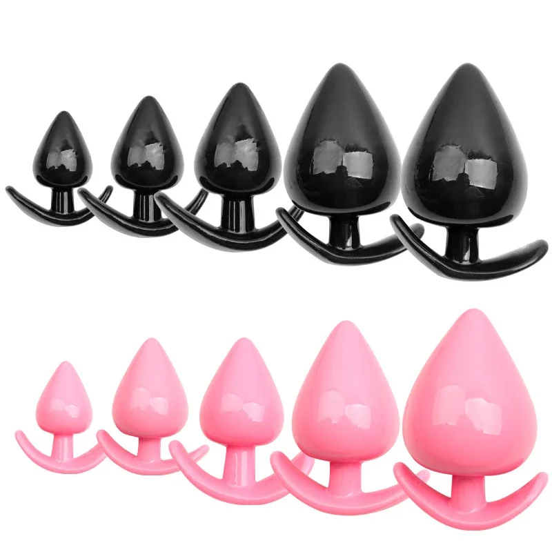 Soft Anal Plug Heart 5 Sizes  Anal Plug Butt Plug Stimulator Anal Sex Toys Prostate Massager Dildo Sex Adult Toys for Women Men view 3