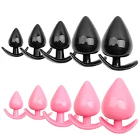 Soft Anal Plug Heart 5 Sizes  Anal Plug Butt Plug Stimulator Anal Sex Toys Prostate Massager Dildo Sex Adult Toys for Women Men - Image 3