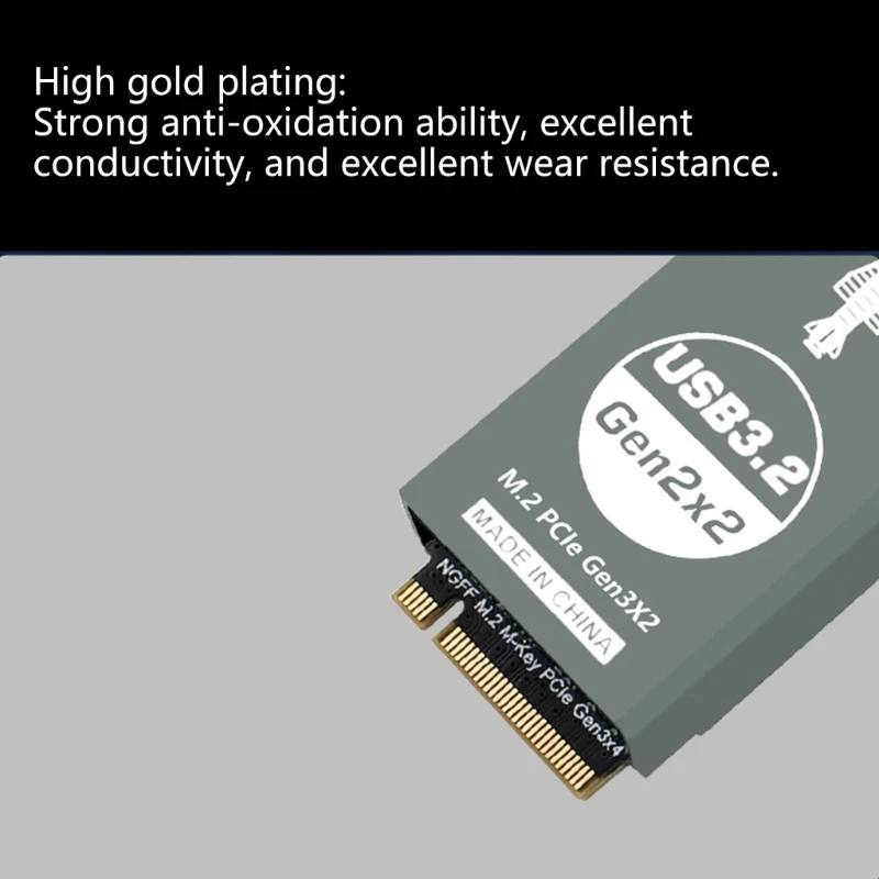 Aluminum M.2 To Type E Expansion Card With Enhances Conductivity And Broad Compatibility 