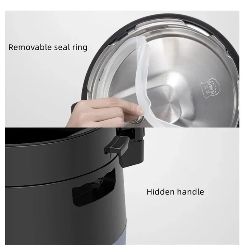 Midea หม้อหุงข้าวไฟฟ้าในครัวเรือนถุงลมนิรภัยคู่5L สูงความดันหม้อหุงความดันหม้อหุงข้าว220V