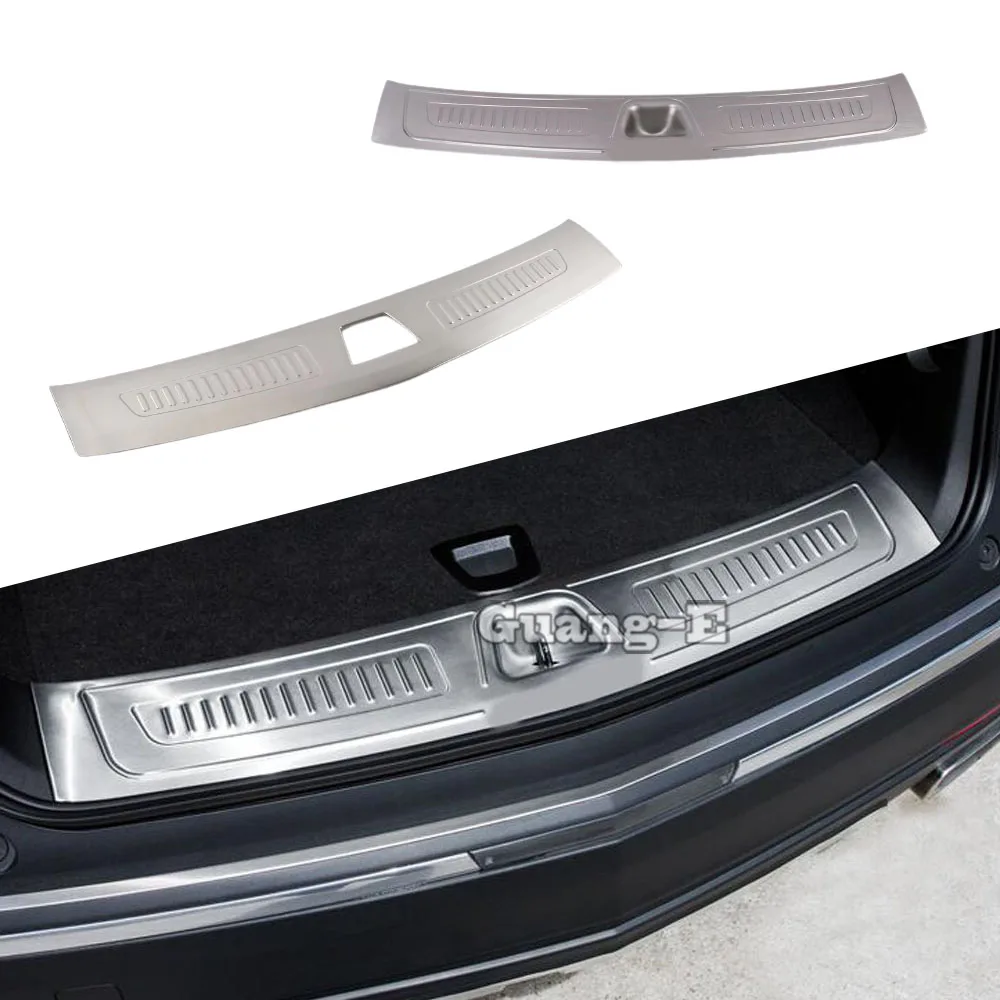 

For Cadillac XT5 2016 2017 2018 2019 2020 2021 2022 2023 Car Inner Rear Bumper Trim Stainless Steel Scuff Sill Trunk Plate Pedal