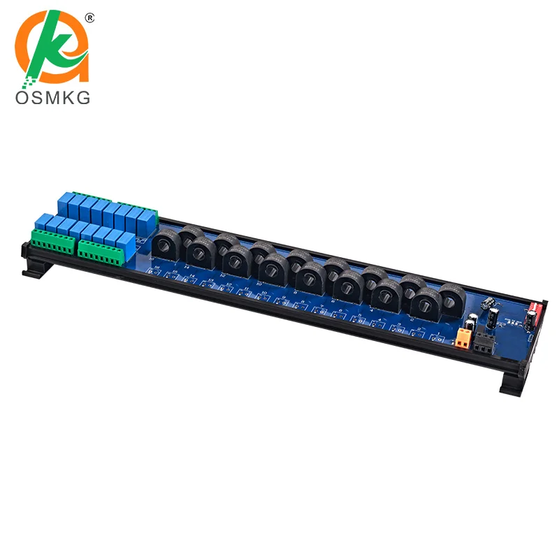 Oshangming 16 Channel AC Transformer Detection for AC Current Voltage Acquisition Module AC 0.08A~50.00 RS485 Lan Modbus Rtu/TCP