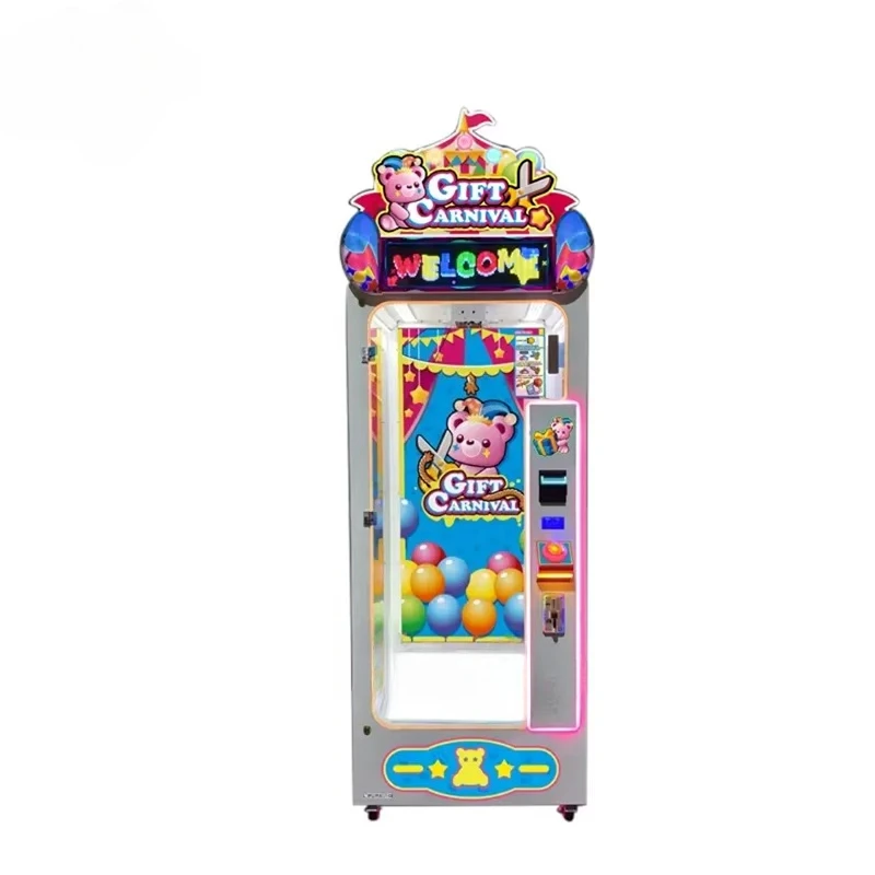 a forCoin-Operated Lucky 7 Draw Game Plush Toys Arcade Claw Machine Entertainment & Gift Machine