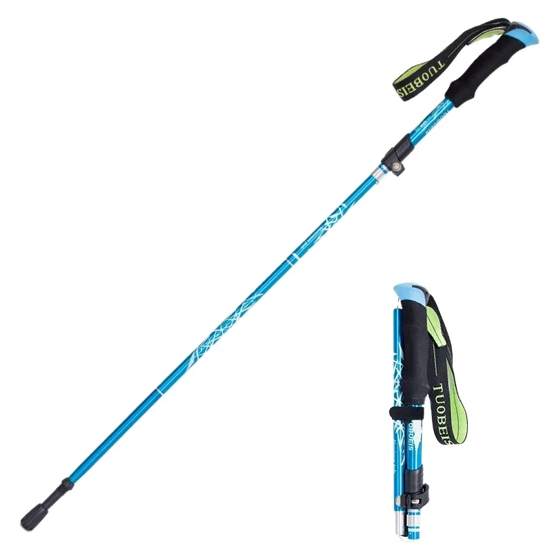 

Walking stick Trekking poles telescopic baton Aluminum ski camp hiking poles crutches walking cane