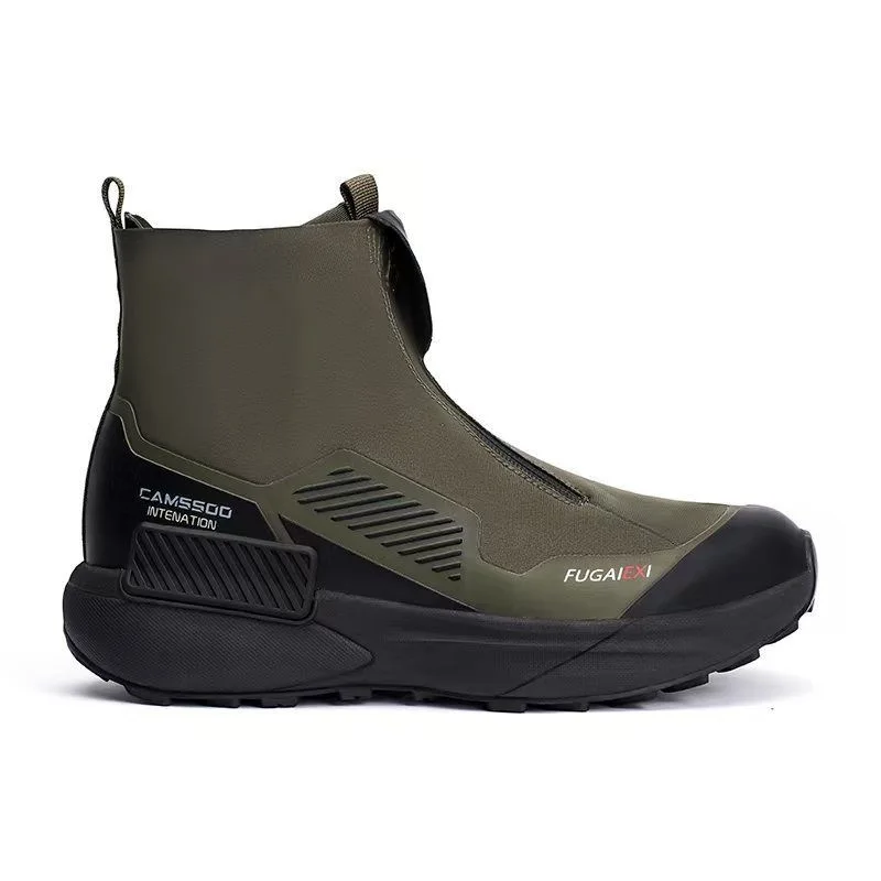 Professional Men Women Golf Shoes Black Green Sport Shoes Unisex High Top Golf Training Shoes Couples Waterproof Walking Shoe