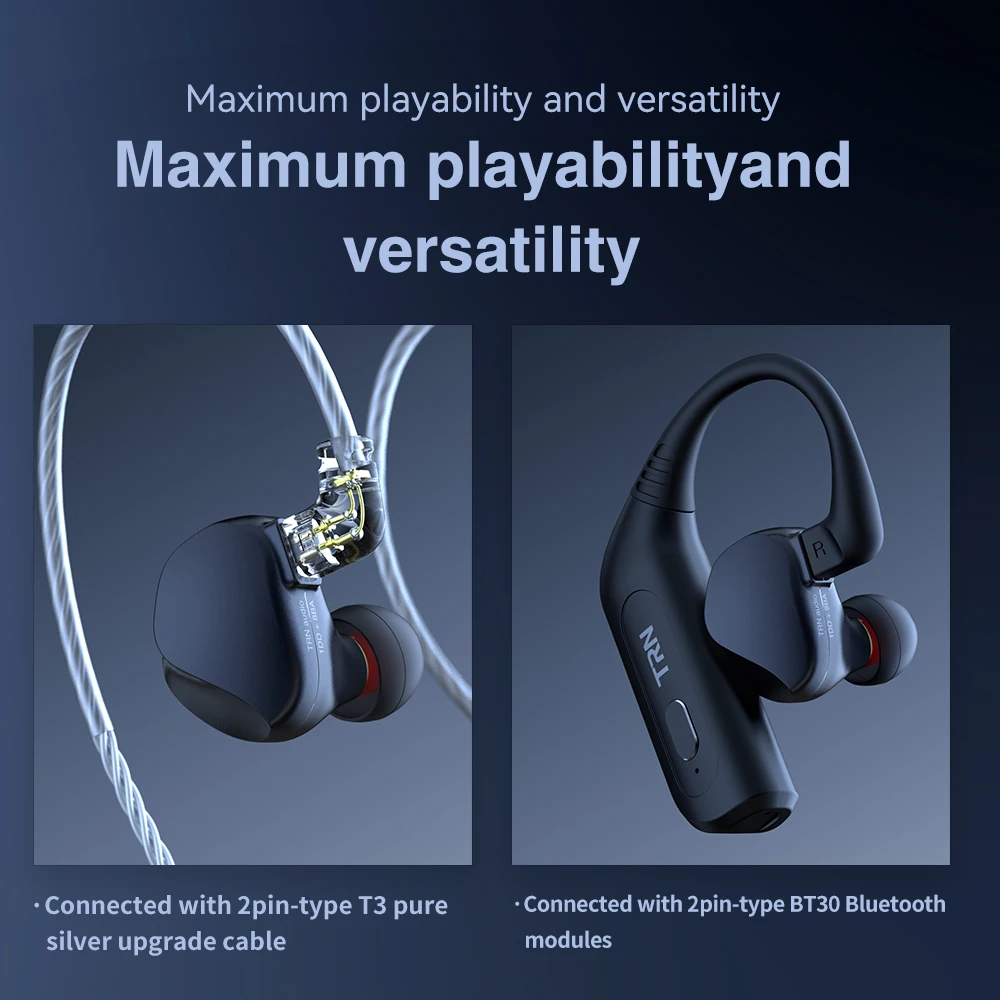 TRN VX Pro In-ear Earphones 8BA+1DD Hybrid Metal HIFI Monitor IEM Headphones TRN Headset Earphone