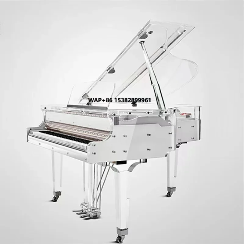 Fashion Concert Hall Hotel Piano Transparent Acrylic Grand Piano 88 Keys Crystal Piano