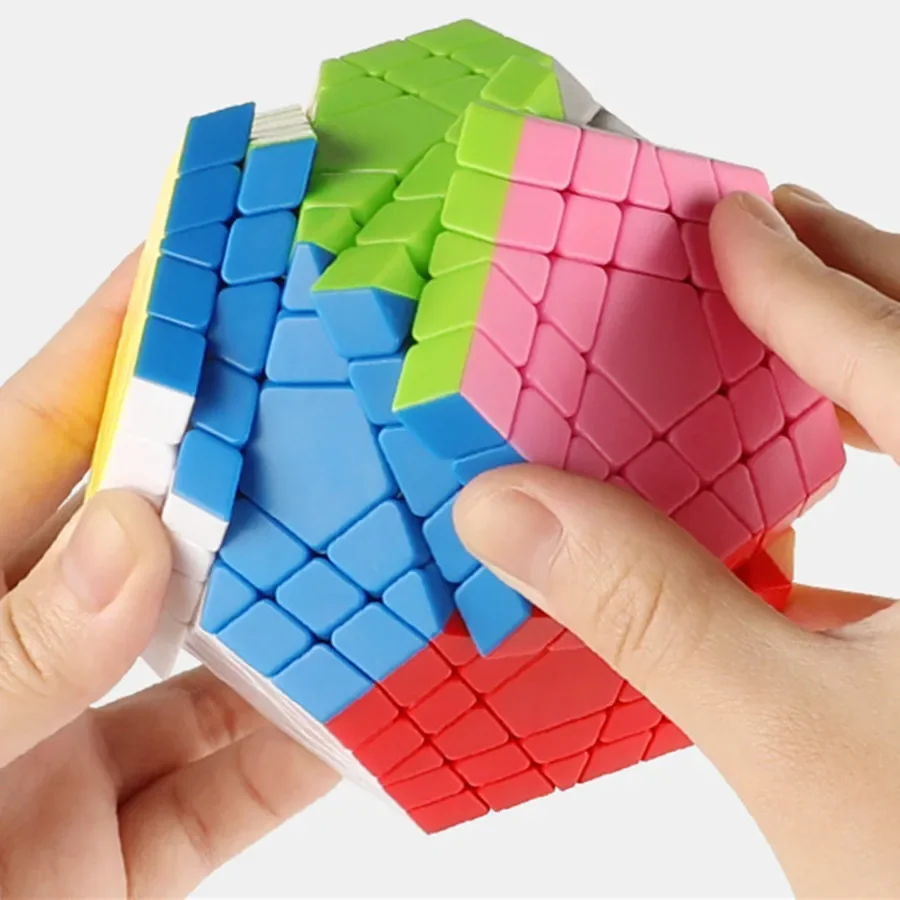 Sengso Megaminx 5X5 Stickerless Dodecahedron Speed Cubes Brain Teaser Twist Puzzle Cubo Magico Toy Birthday Christmas Gifts