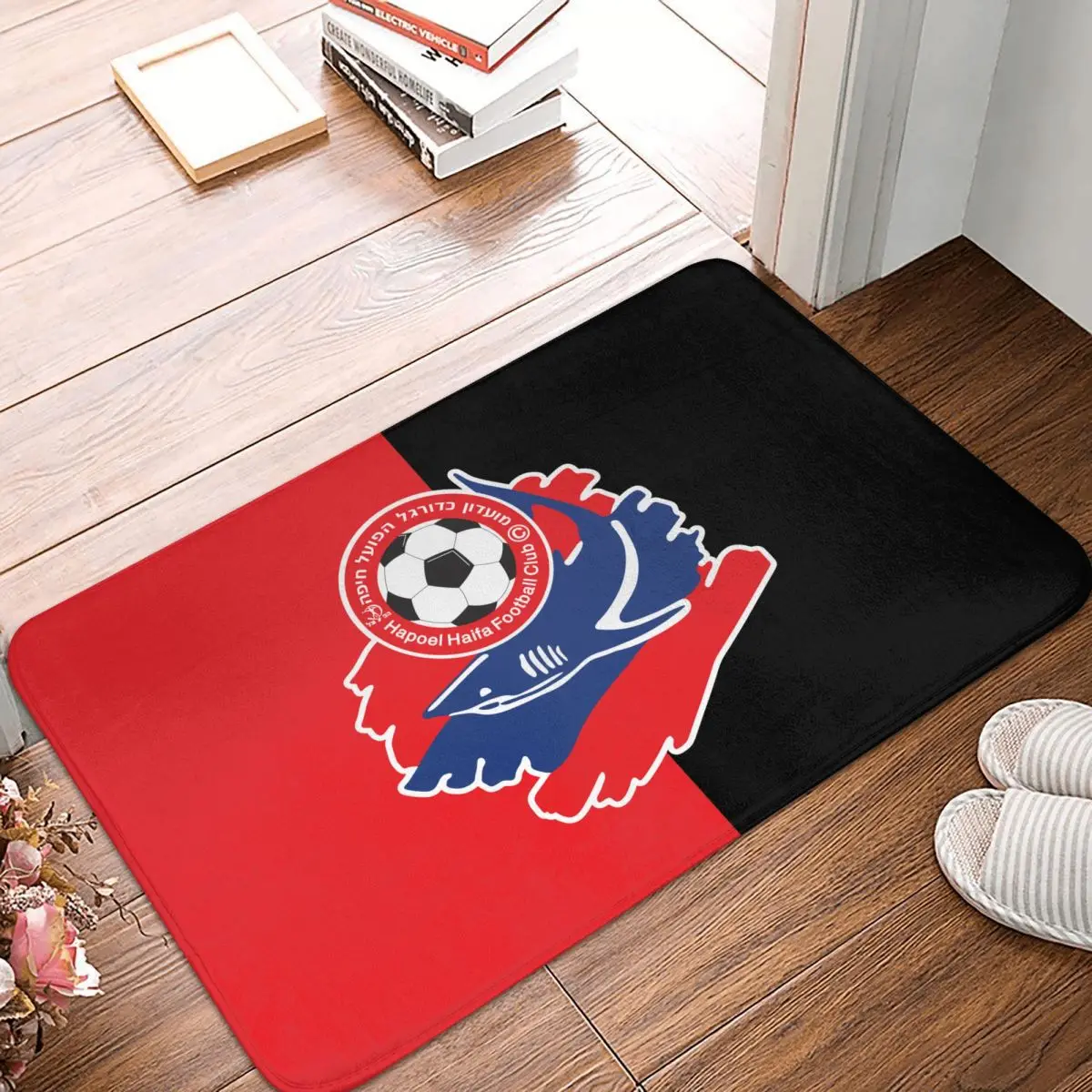 Hapoel Haifa Doormat Bathroom Rug Extra Soft Absorbent Microfiber Bath Rugs Mat Non-Slip Bath Carpet